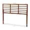 Baxton Studio Salome Mid-Century Walnut Finished Wood Queen Size Open Slat Headboard 156-9423 - alternate 7